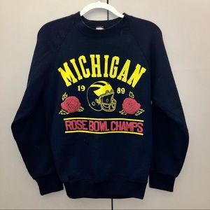 Vintage Michigan 1989 Rose Bowl Sweatshirt
